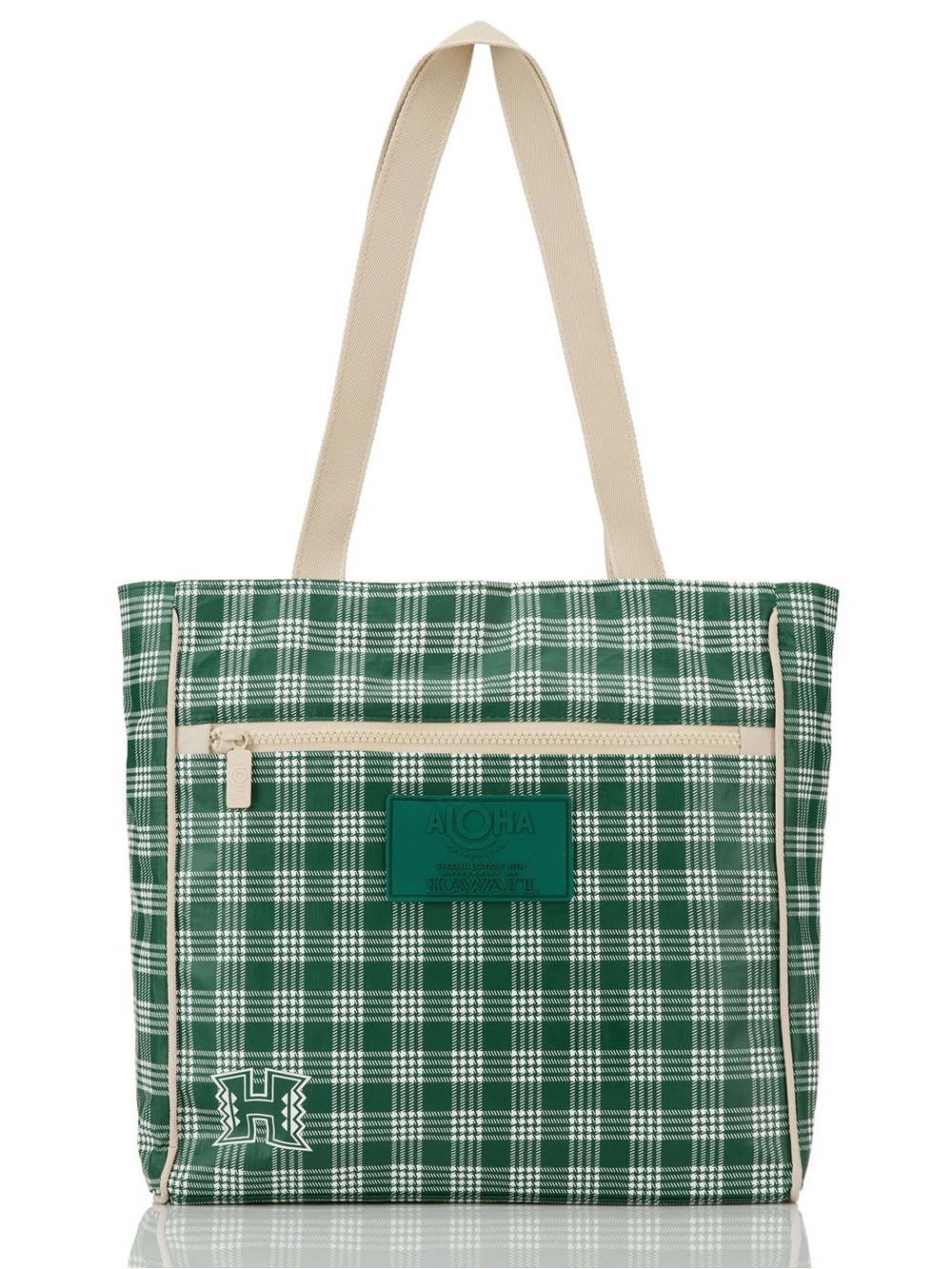 Aloha Collection x UH palaka tote and pouch BNWT